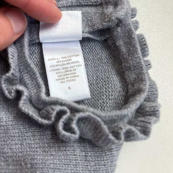 Janie and Jack Bubble Sweater Dress with Ribbon Size 5 - Picture 4 of 8